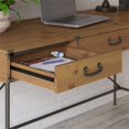 thumbnail image 4 of Bureau 60W avec Organisateur et Armoire en Pin Doré, 4 of 7