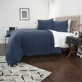 thumbnail image 3 of Rizzy Home Donny Osmond Cotton Indigo 3-Piece Duvet Set King, 3 of 5