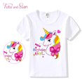 thumbnail image 1 of Diadema de unicornio, camiseta, vestido tutú y faja de satén. Unicornio Fiesta de Cumpleañ Tutu and Sian Tutu and Sian, 1 of 2