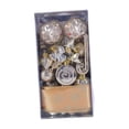 thumbnail image 4 of Conjunto de 30 adornos navideños para fiestas, año Nuevo, cumpleaños o cualquier otra ocasión. Decoraciones navideñas, recuerdos de fiesta. Oro, 4 of 9