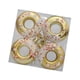 thumbnail image 4 of 4 piezas de adornos navideños en forma de donut, de 7 cm de diámetro, irrompibles. Dorado, 4 of 9