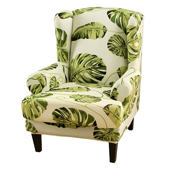 LAMIRO Chair Covers Slipcovers Stretch Wing Chair Covers Slipcovers Wingback Sofa Covers Armchair Covers Furniture Protector For Wingback Chair
