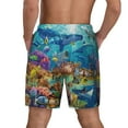 thumbnail image 4 of Daiia Sea World Mens Swim Trunks Swim Shorts Quick Dry Swim Shorts with Mesh Lining Pockets-Small, 4 of 9