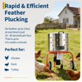 thumbnail image 5 of Memoryfield 20" Chicken Plucker Machine, Stainless Steel Poultry Plucker with 108 Soft Rubber Fingers, Easy Feather Removal & Debris Collection, for Farm, Home & Commercial Use, Orange, 5 of 8