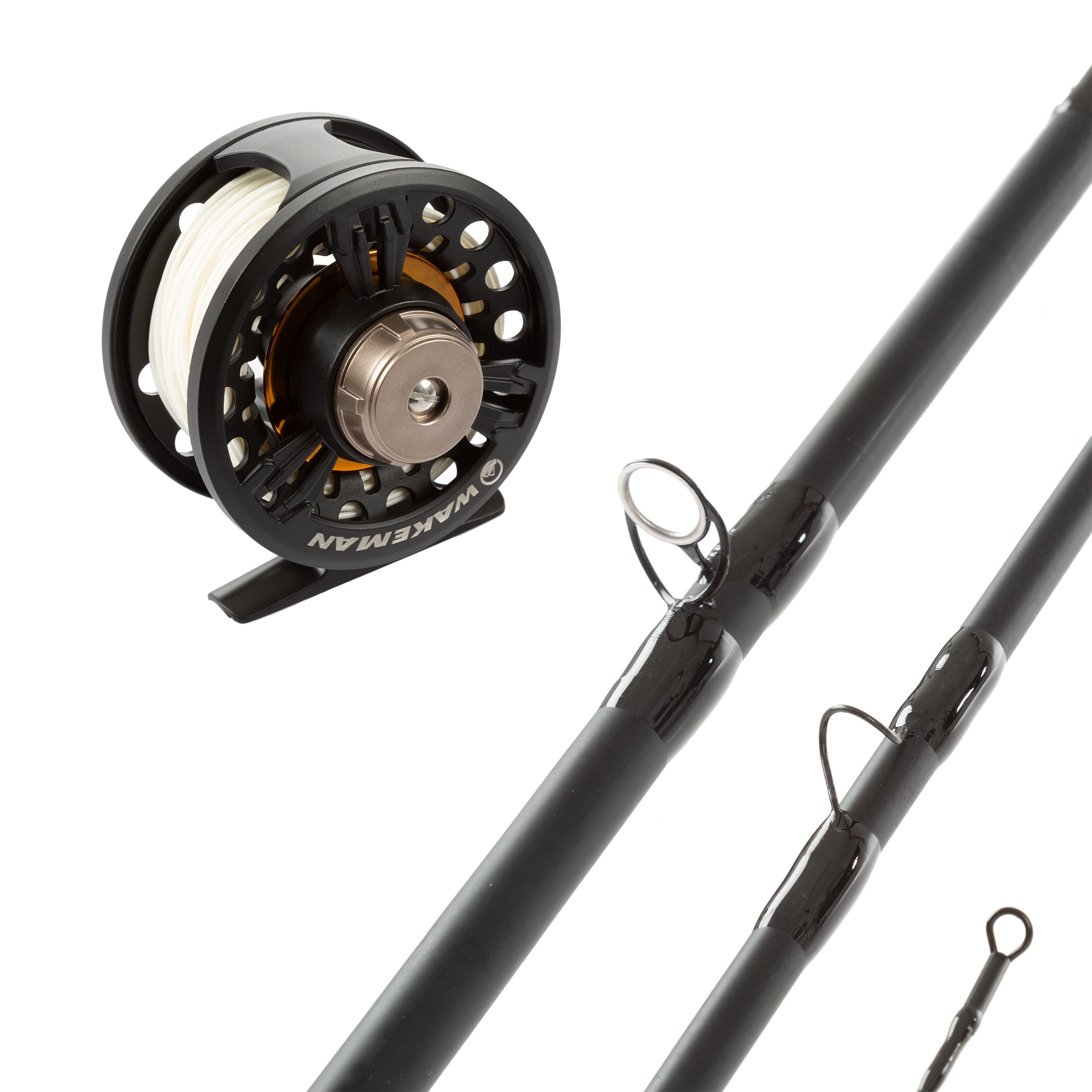 Wakeman 3-Piece Fly Fishing Rod and Reel Combo Starter Kit with Carry Case  