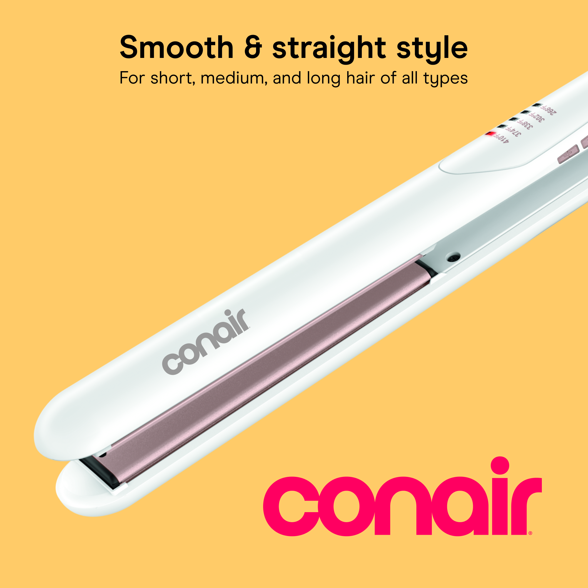 Conair Double Ceramic 1" Flat Iron Hair Straightener photo 2