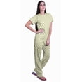 thumbnail image 3 of Moomaya Womens Printed Tee and Pajama Set PJs,Short Sleeve Sleepwear Nightwear Loungewear S-XXL, 3 of 7