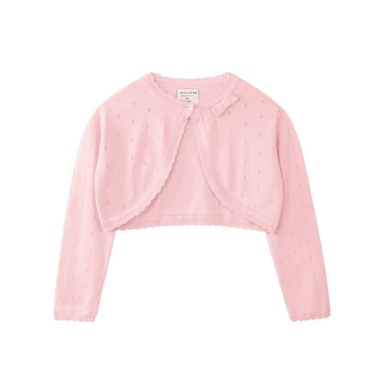 Childrens pink cardigans for weddings sale