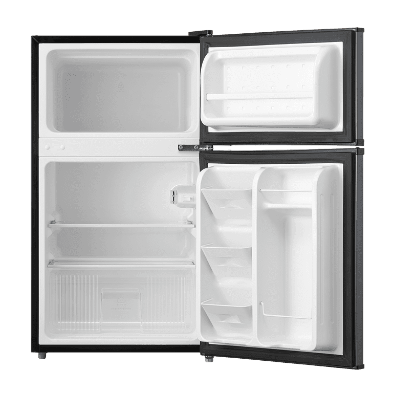 Arctic King 2-Door Compact Refrigerator - 3.2 cu ft - Stainless Steel