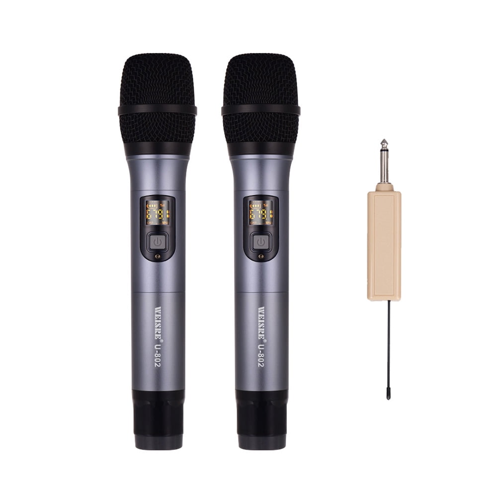 Microphone Sans Fil UHF Professionnel D Debra - 2 Micros Dynamiques, Portée 50m, 30 Canaux - Pour Karaoké, Mariage, Église - 8