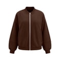 thumbnail image 6 of ClodeEU Women's Corduroy Long Sleeve Zip Up Jacket ,Casual Loose Outerwear with Pocket ,Women's Plus S, 6 of 6