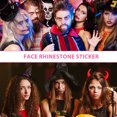 thumbnail image 4 of 3 Sheets Face Gems Stickers Glow in the Dark Face Gems Tattoos Rhinestone Face Sticker, 4 of 5