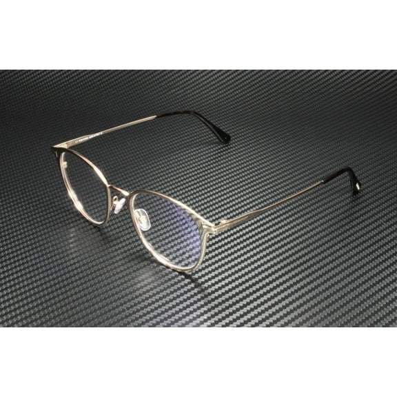 Tom Ford FT5528-B 029 Matte Rose Gold Dk Havana Clear Lens Metal 49mm Eyeglasses