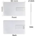 thumbnail image 5 of Credit Card USB2.0 Flash Drive 64GB 50 Pack Business Card Bank Card Shape Flash Drive Memory Stick Key Credit USB Drive White, 5 of 7
