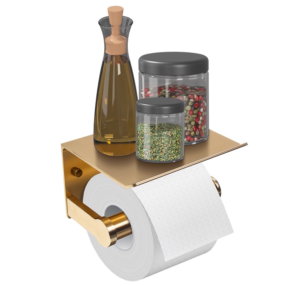 Paper Towel Holder Wall Mounted for Kitchen, Bathroom Tissue Roll