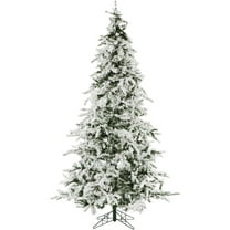 Christmas Time 7.5-Ft. White Pine Snowy Artificial Christmas Tree, Unlit | Realistic High Quality PVC | Festive Holiday Decor for Home and Office | Flame Retardant | CT-WP075-NL