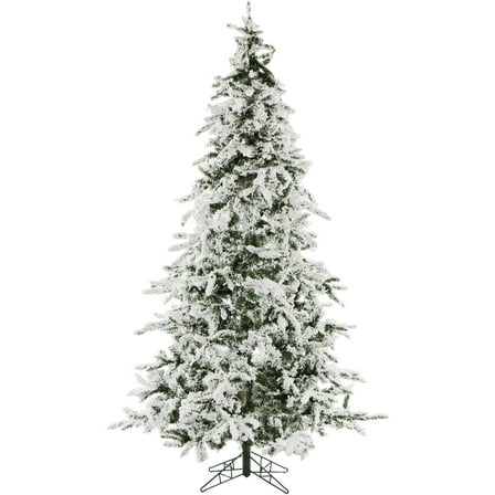 Christmas Time 7.5-Ft. White Pine Snowy Artificial Christmas Tree, Unlit | Realistic High Quality PVC | Festive Holiday Decor for Home and Office | Flame Retardant | CT-WP075-NL