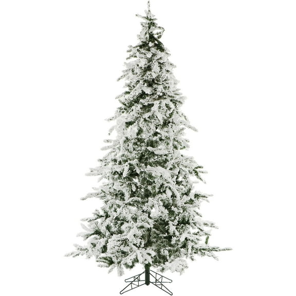 Christmas Time 7.5-Ft. White Pine Snowy Artificial Christmas Tree, Unlit | Realistic High Quality PVC | Festive Holiday Decor for Home and Office | Flame Retardant | CT-WP075-NL