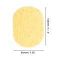thumbnail image 3 of Unique Bargains 1 Pc Reusable Facial Sponges Runways Shape for Removing Dirt 4.13"x3.35"x0.31" Yellow, 3 of 6