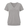CONZONE Womens Base T-Shirts Short Sleeve T Shirts for Women Casual V ...