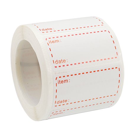Uxcell 1x2 Inch Bottles Marker Adhesive Paper Sticker Food Storage Labels Red 1 Roll