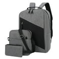 thumbnail image 2 of Latrodar Fashion Three-piece Backpack Backpack Male Business Best of Both Worlds apacity Students Bag Gray 10x6 Inch Home Gadgets, 2 of 5