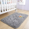 thumbnail image 7 of Softlife Super Soft Rug for Living Room Fluffy Rugs for Dorm Room Cute Plush Carpet for Bedroom,2' x 3',Gray, 7 of 7