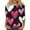 Pink, variant on Iaqnaocc Valentines T Shirts for Women 3/4 Sleeve Plus Size Funny Love Heart Print Tee Causal Dressy Fall Spring Round Neck Graphic Tee Tops Red 3XL
