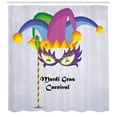 thumbnail image 3 of Ambesonne Mardi Gras Shower Curtain, Carnival Party, 69"Wx75"L, Multicolor, 3 of 3