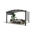 thumbnail image 2 of BeesClover Pergola Arquée Extérieure 12*9 Pieds, Gazebo en Aluminium Robuste avec Auvent Rétractable, Résistant aux UV pour Terrasse Jardin Porche Pelouse, 2 of 6