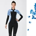 thumbnail image 3 of Buceo de buceo 3mm Tops de traje de neopreno Premium Neopreno Tits UV Protección de UV Buceo de buceo Scuba de canoa para aeróbicos de agua Snorkeling Blue M seitruly OD003290-07, 3 of 7