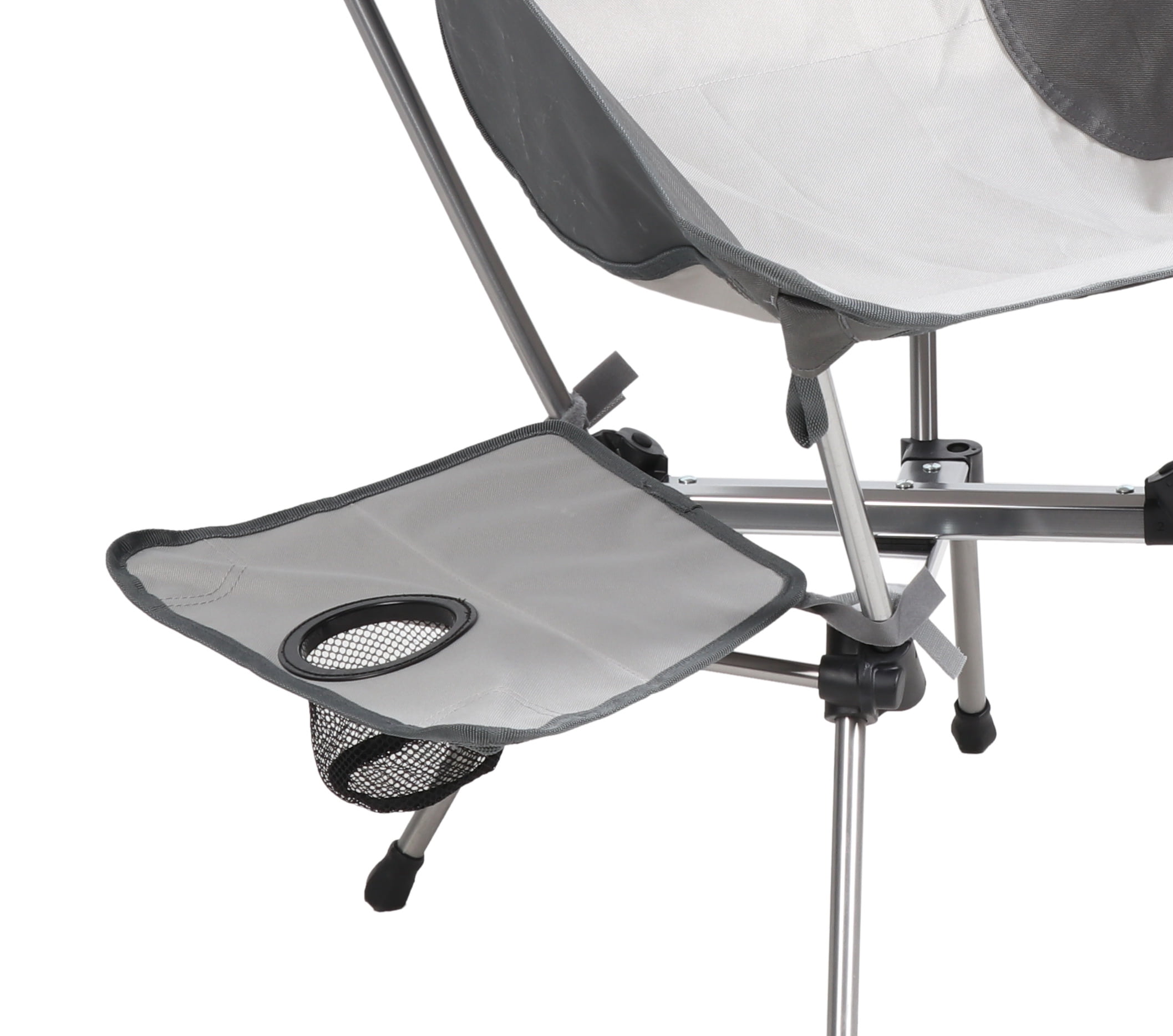 Timber Ridge Yew Backpack Camping Chair with Table, Gray