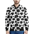 thumbnail image 2 of Chaqueta bomber con estampado 3D de vaca colorida para hombre y mujer, sudadera de primavera y otoño, chaquetas de calle de manga larga con cremallera, 2 of 5