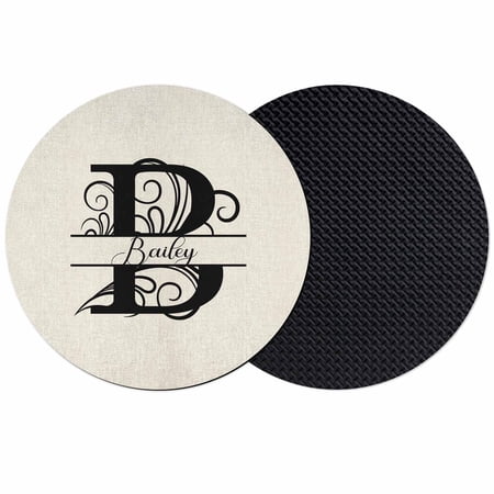 Letter B Coasters Set of 2 Soft Absorbent Coasters for Drinks Monogram Words Non-Slip Cup Coaster Mat with Rubber Bottom for Home Kitchen Desk Coffee Bar Table Decor 4