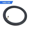 thumbnail image 1 of 14X2.125 Rubber Tire with Bent Valve Stem Inner Tube Tyre for Electric Bike Inner Tube, 1 of 9