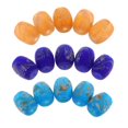 thumbnail image 2 of de Barril / Ovaladas de 5 Uds., Cristal, Piedra Azul, Espaciadoras Sueltas, Fabricación de Joyas, de Pintadas a Mano Macarena Cuentas para hacer joyas, 2 of 8