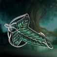 thumbnail image 2 of BEMS-1 Broche esmaltado de hoja verde para mujer y hombre, El Señor de los Anillos, 2 of 4