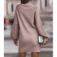 thumbnail image 4 of Ribbed Bodycon Sweater Dress, Casual Soft Ribbed Long Sleeve Bodycon Fashion For Female For Dating, 4 of 6
