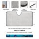 thumbnail image 2 of Luca Parasol para Parabrisas Delantero Protector Plegable, Visera Solar para Auto Bloquea Rayos UV Mantiene tu Vehículo Fresco 130cm*70cm, 2 of 6