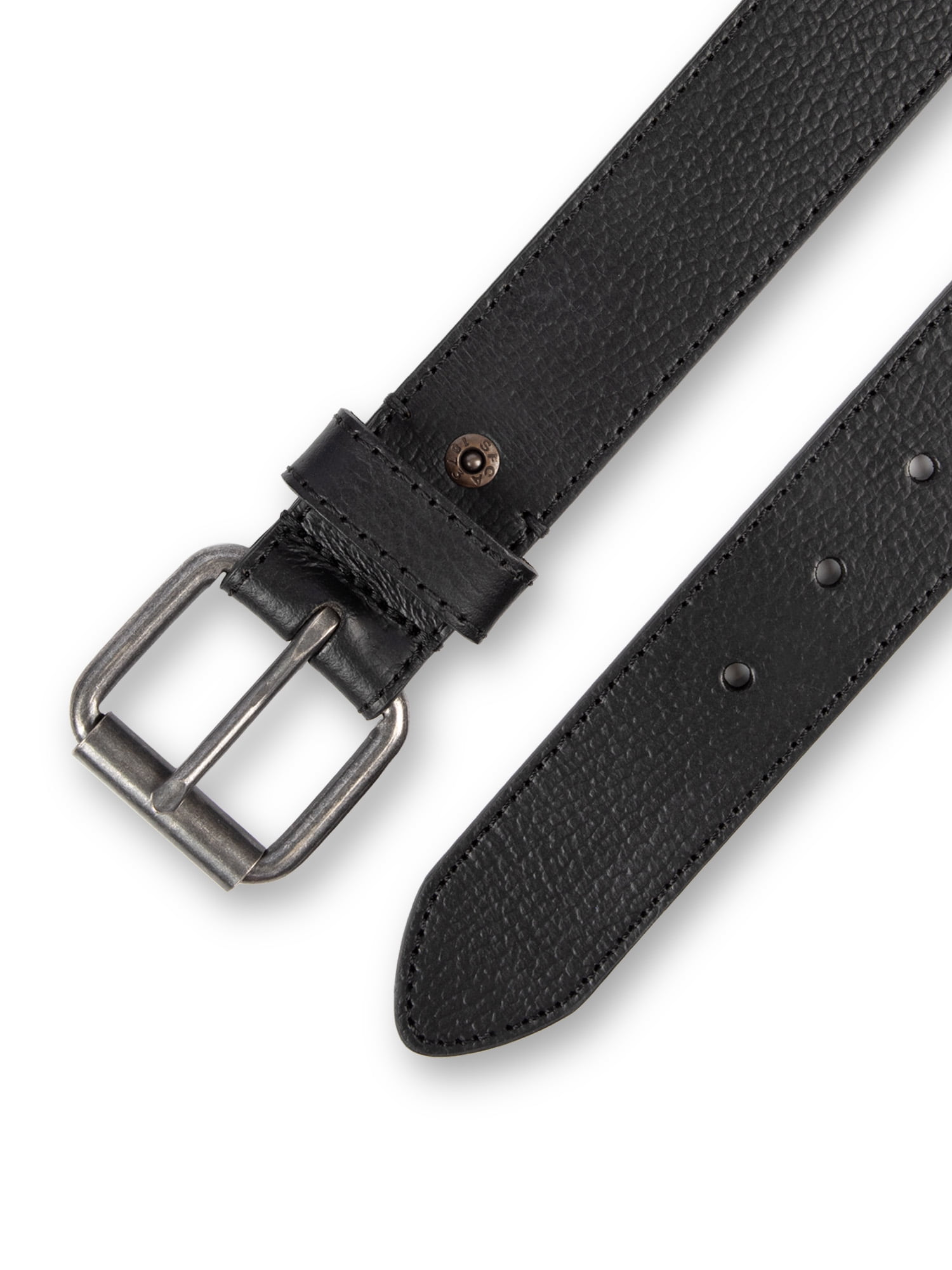 Levi’s Signature Men’s Genuine Leather Casual Belt with Roller Buckle
