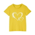 thumbnail image 2 of Lilgiuy 4th of July Shirt for Toddler Kids Boys Girls Cotton T-shirt Fashion Cute Round Neck Print Tee Short Sleeve Top(Yellow,9-10 Years), 2 of 5