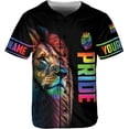 thumbnail image 2 of Lotusprinthandmade Personalized Name LGBT Baseball Jersey XS-5XL Multicolor, LGBT Baseball Shirt, 2 of 5