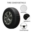 thumbnail image 6 of Kll Cartoon Pigs And Hearts Tire Cover,Universal Wheel Tire Cover For Trailer, Rv, Suv, Truck,Camper And Many Vehicle,(16 Inch), 6 of 8