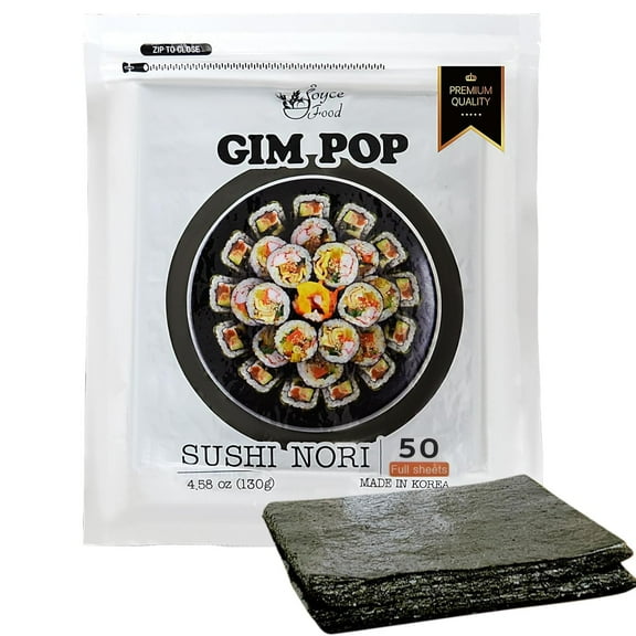 Gim Pop Sushi Nori 50 Full Sheets
