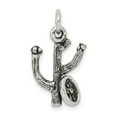 thumbnail image 1 of 925 Sterling Silver Cactus Western Pendentif Pendentif Roue Collier, 1 of 6