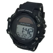 George Mens Solar Digital Wristwatch Plastic Strap
