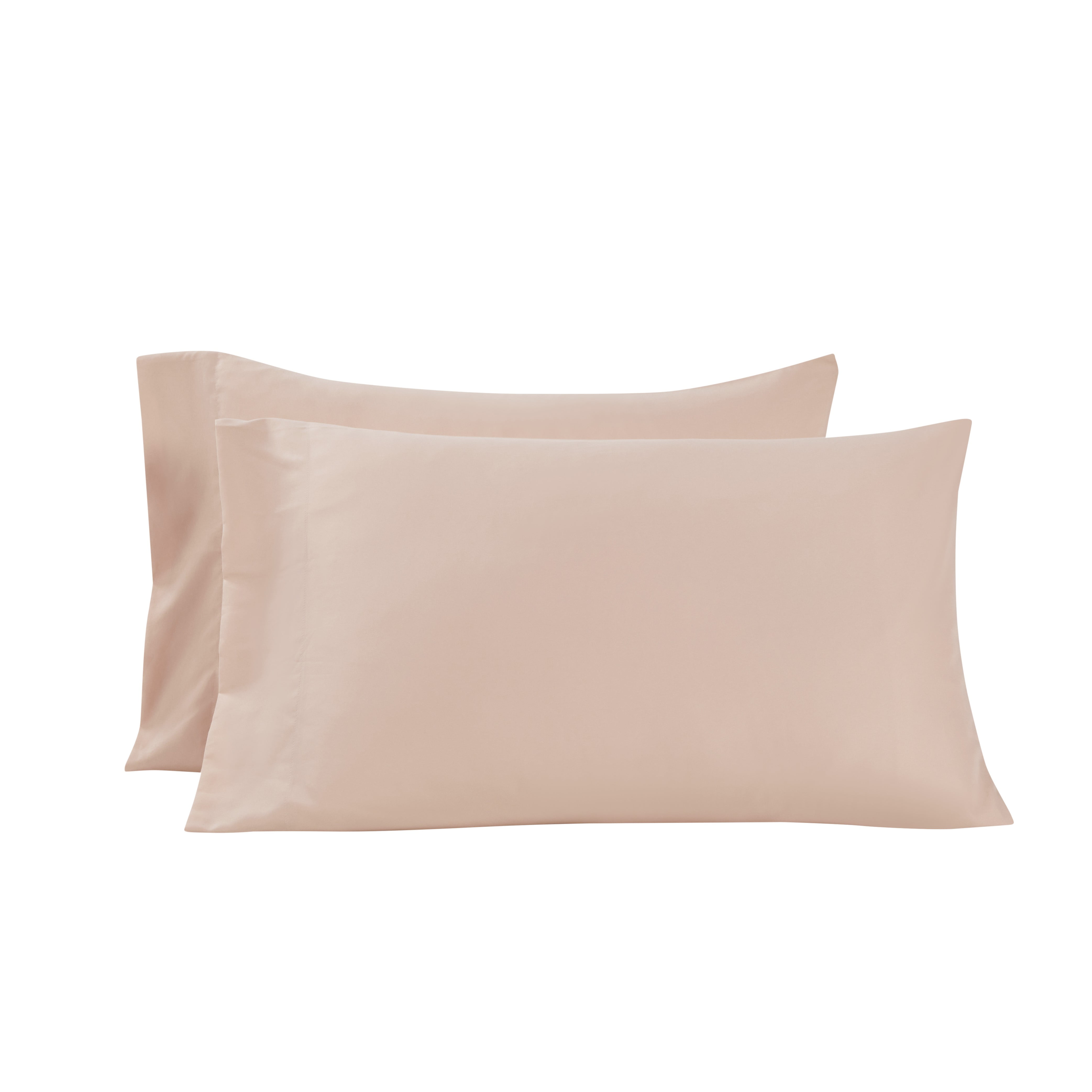 Mainstays Super Soft Brushed Microfiber Bed Sheet Set, King, Pink Blush, 4 Piece