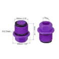 thumbnail image 2 of G1/2" Outer Hex Male Thread PPR Pipe Fitting End Cap, Tubing Stopper for Preventing Leakage, Purple 20Pcs, 2 of 4