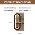 thumbnail image 2 of Montary 3D Sandstone Entryway Decor Art Painting, Modern LED Wall Decor Sculpture with Artificial Plants, Glass Vase & Rabbit Statue, Remote Control 3-Color Light for Living Room, Bedroom, Hallway, 2 of 12