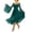 Green, variant on YuXingFu Gothic Dresses for Women Renaissance Dress With Pocket Court Style Long Sleeved Long Dress White XXXL